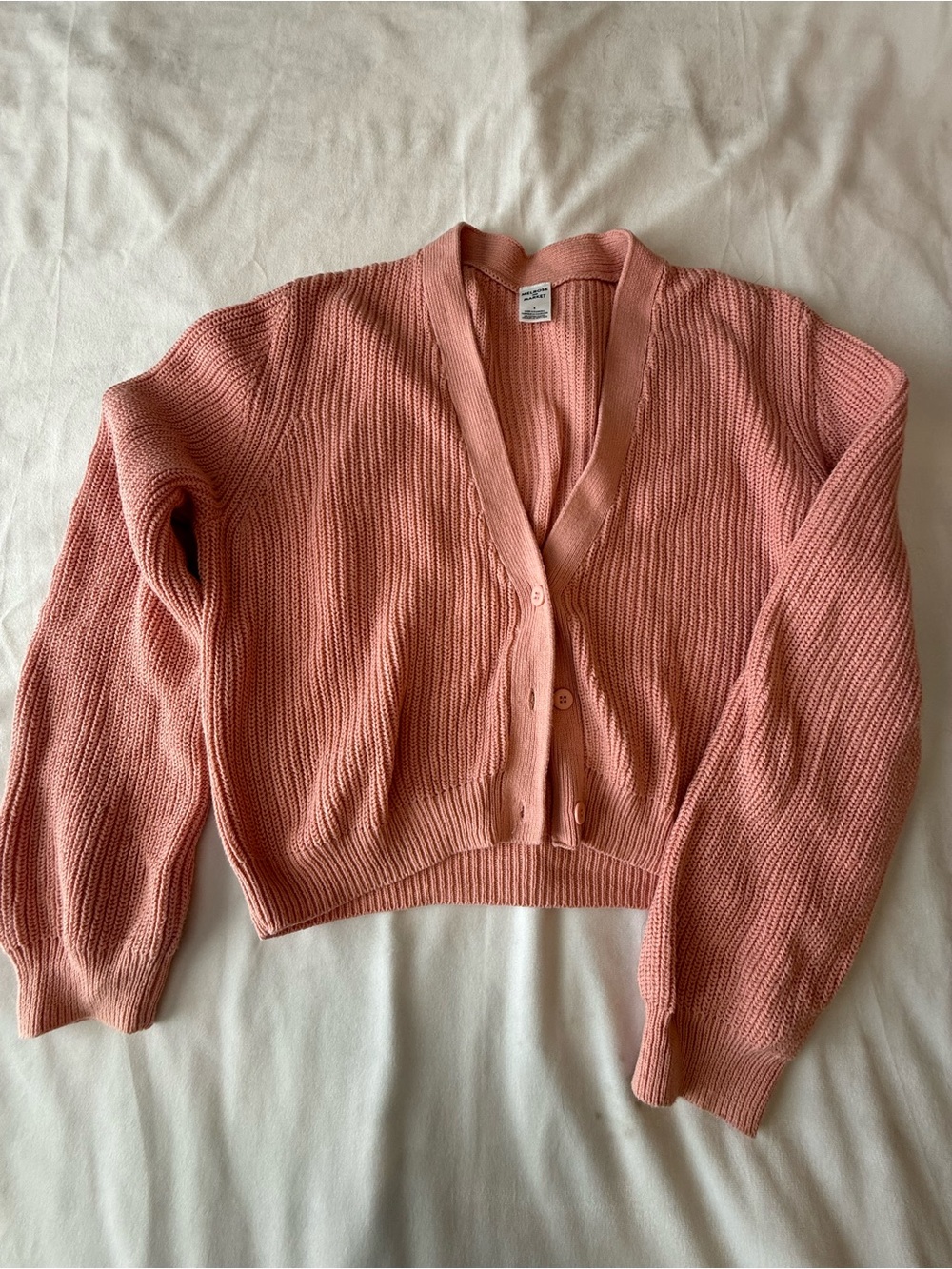 Melrose and Market Dusty Pink V-Neck Button Front Cardigan